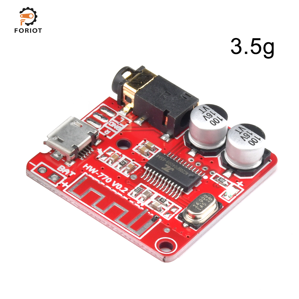 Foriot MP3 Bluetooth Decoder Board Lossless Car Speaker Audio Amplifier Board Modified Bluetooth 5.0 Circuit Stereo Receiver Module 5V