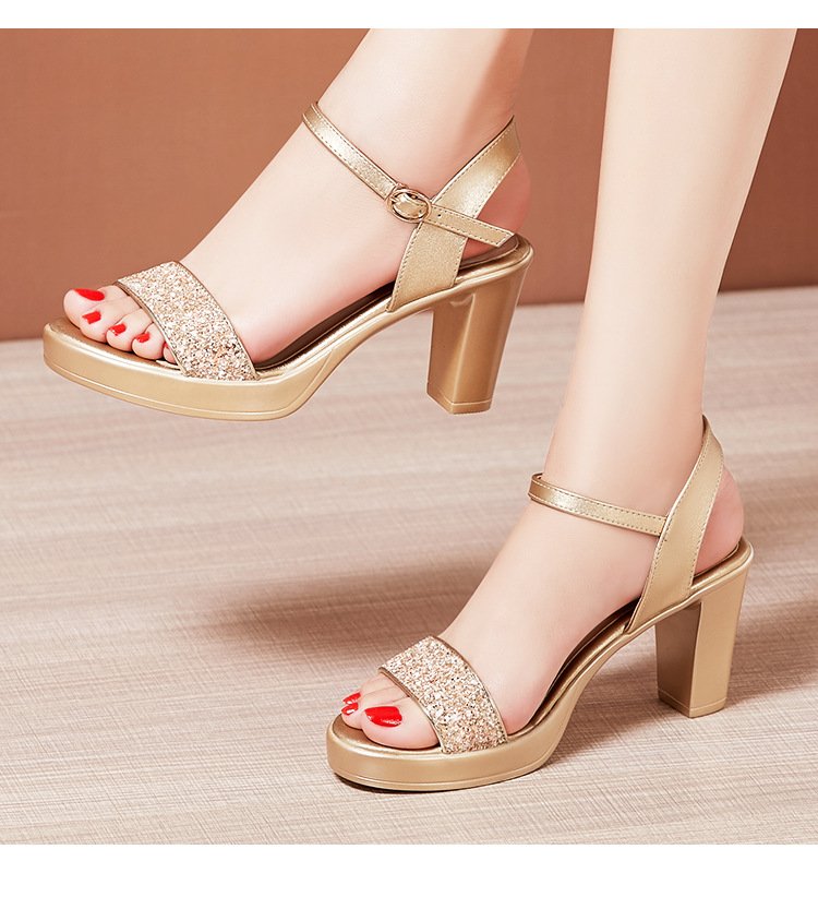 giày cao gót kim tuyến 7 phân