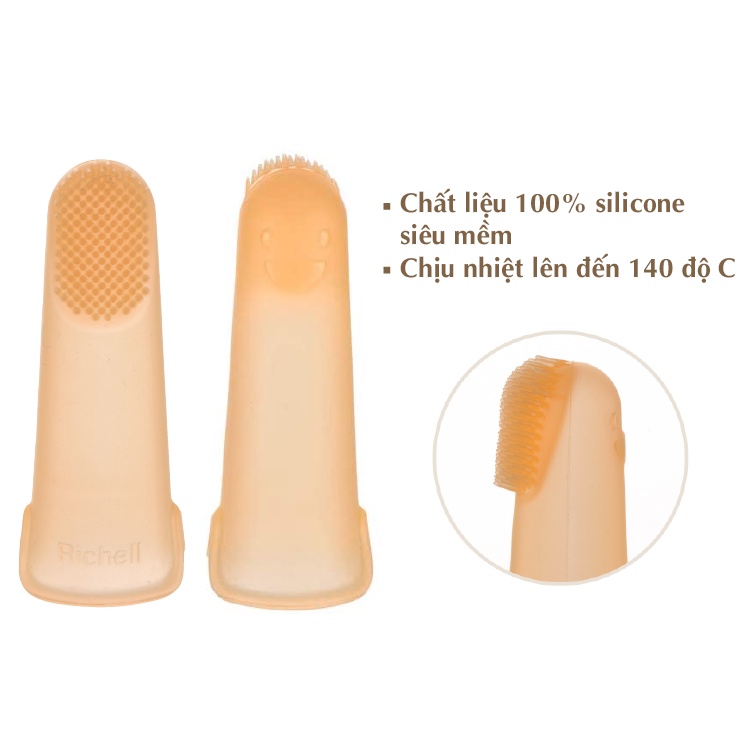 Rơ lưỡi Silicone T.L.I siêu mềm Richell Nhật Bản cho bé từ 3M