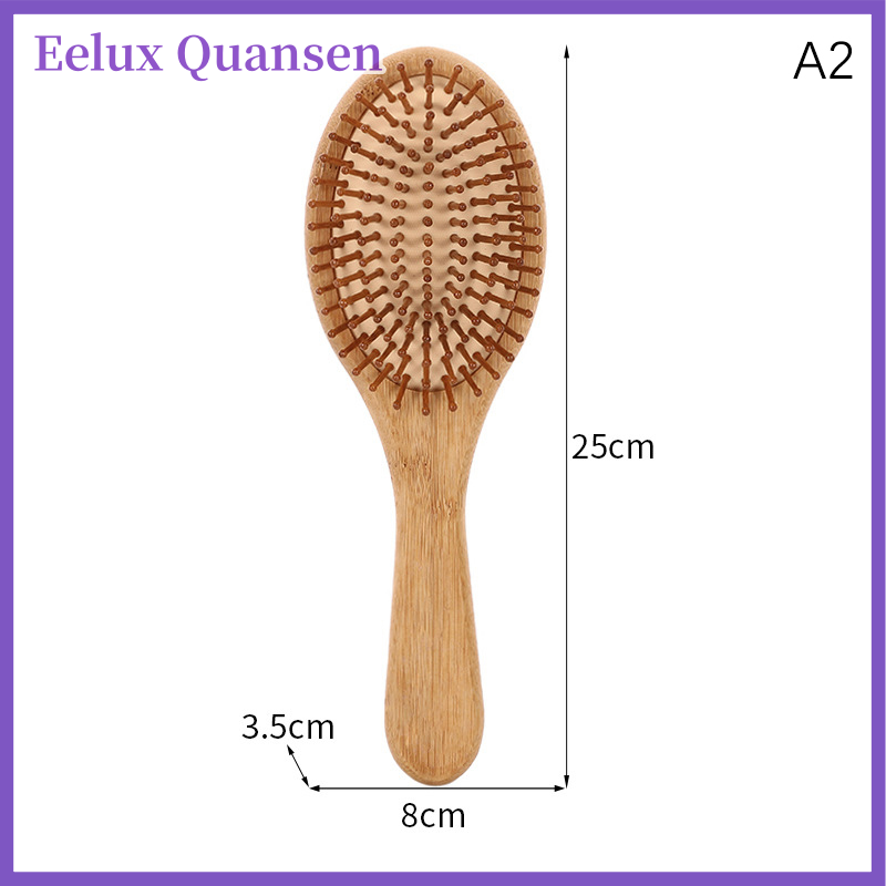 Eelux tre tự nhiên tóc bàn chải phụ nữ chuyên nghiệp massage lược cho phụ nữ đệm không khí tóc massager bàn chải khỏe mạnh lược