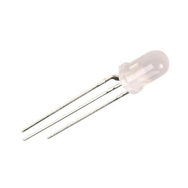 10 bóng LED ĐỤC 2 MÀU ĐỎ XANH 3MM 3 CHÂN CATHODE/ anode