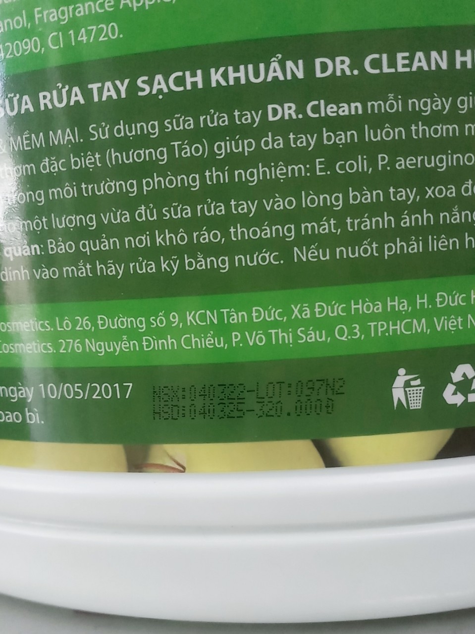 Nước rửa tay Dr. Clean Can  4l
