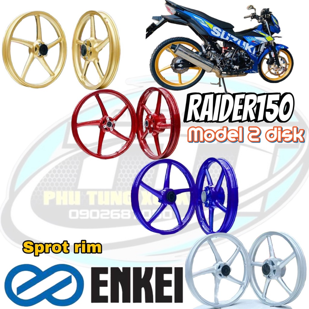 vành mâm 5 cây enkei sonic150 1.6-16