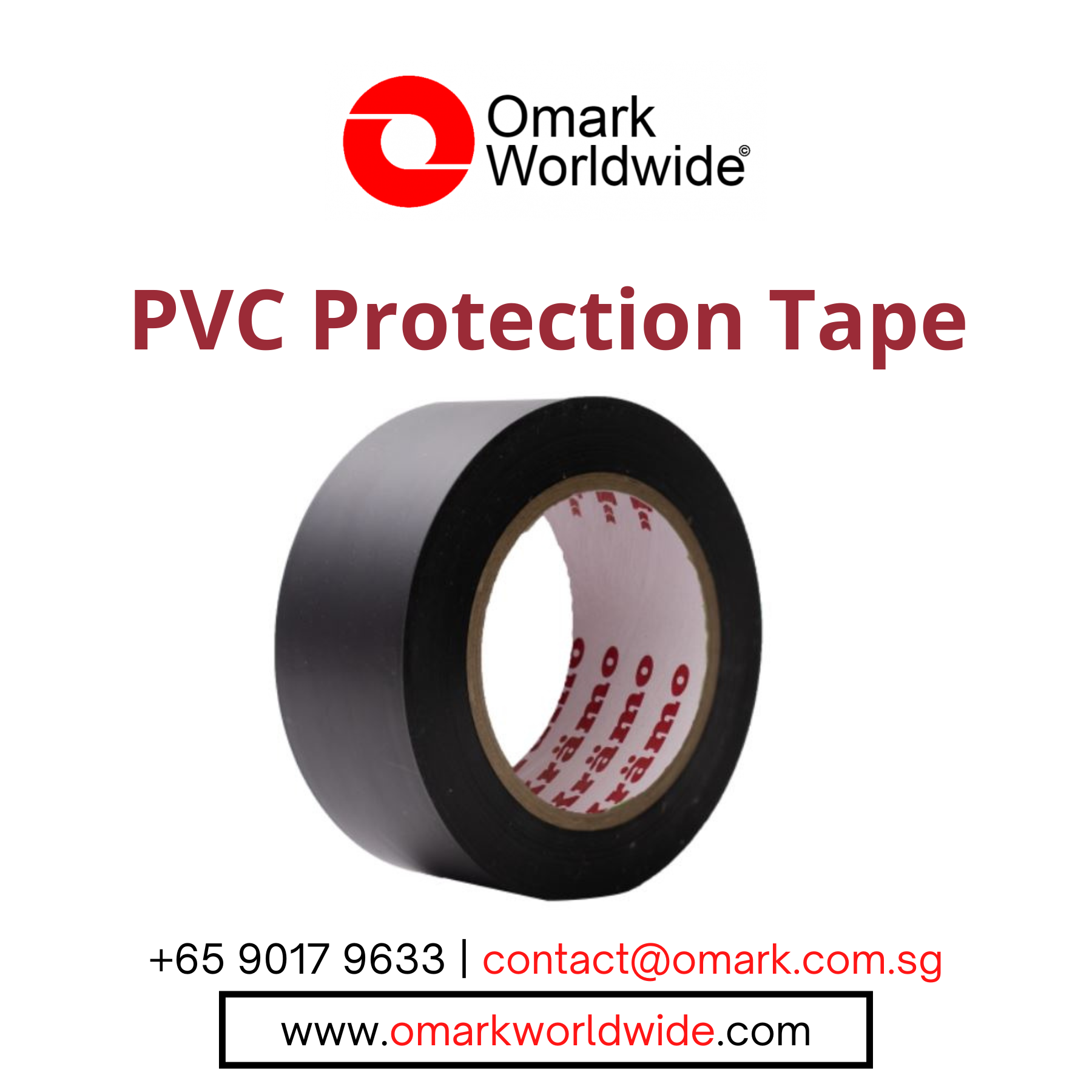 [SG Ready Stock] Black PVC Protection Tape [48mm x 50m] Pipe Wrap Tape