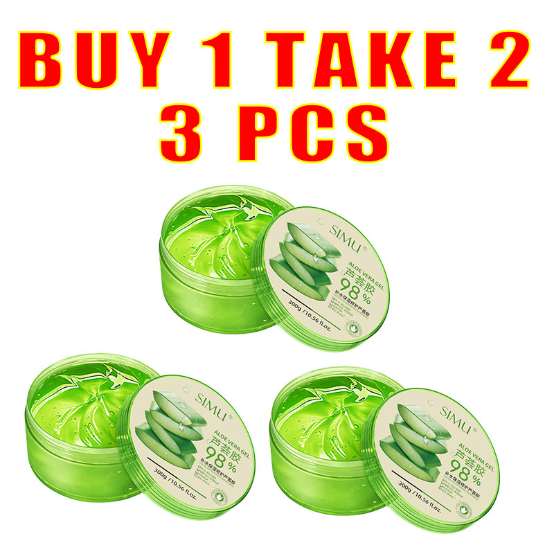 【Genuine】Buy 1 Take 1 Aloe vera gel Summer girls Aloe Vera Soothing Gel