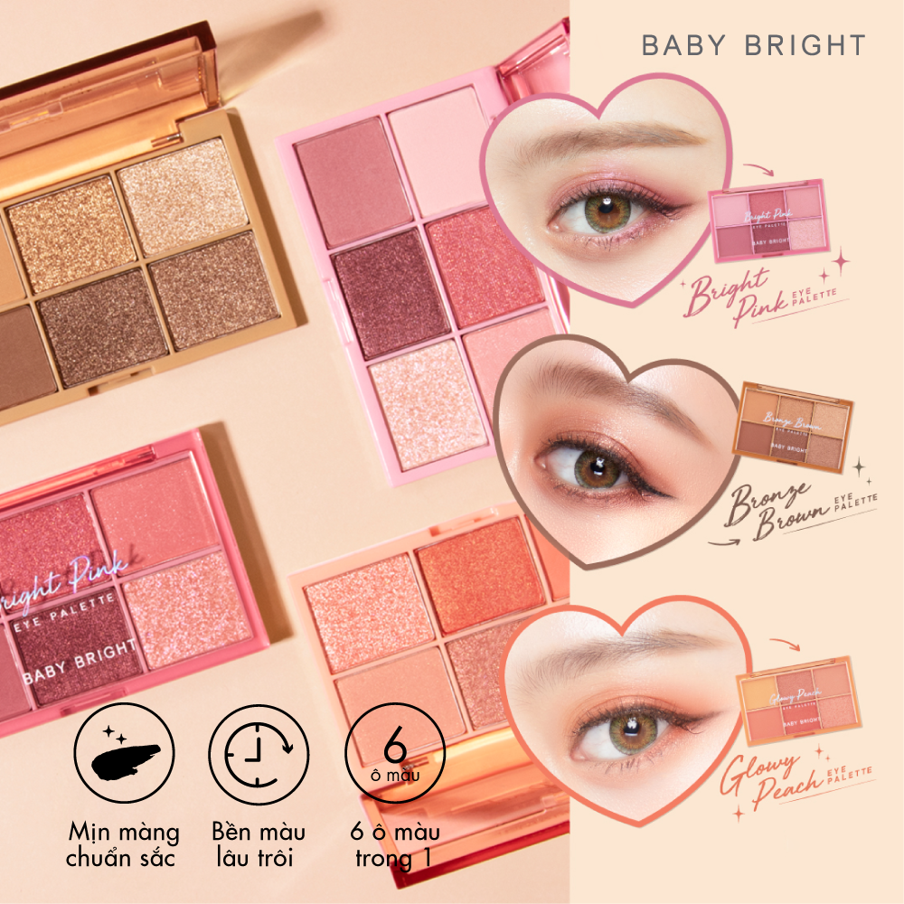 Bảng Phấn Mắt Baby Bright Eye Palette 0.7g