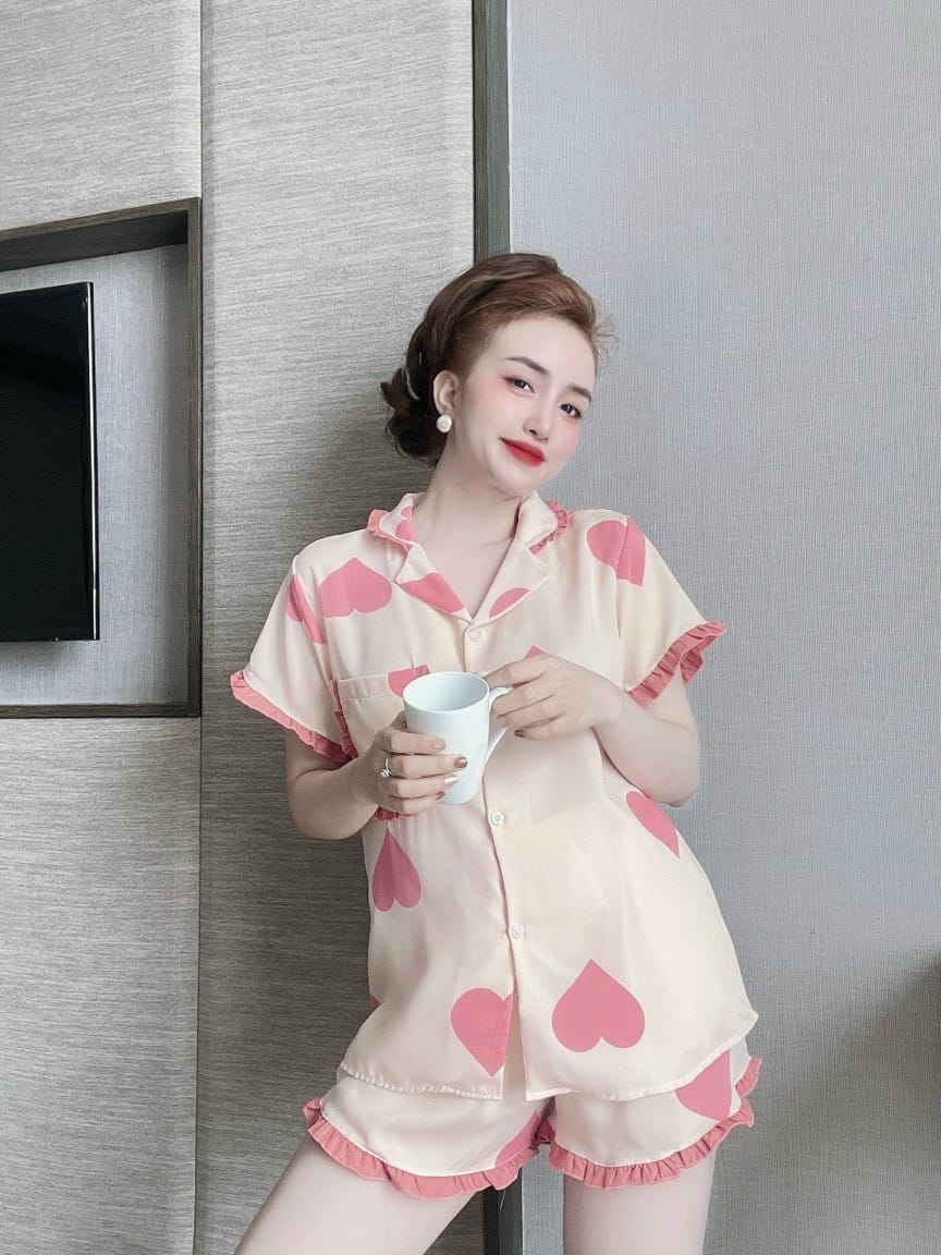 [HCM]Set Bộ Lụa Mango Đùi , Siu Xinh Hàng Cao Cấp ( dưới 58kg) - Mẫu mặc sp thật