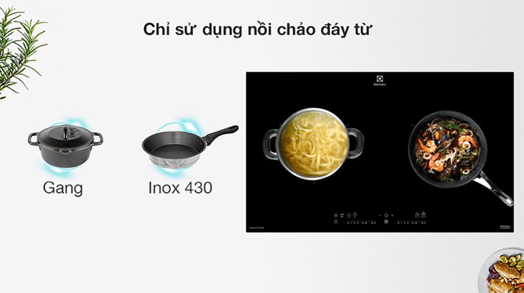 [Trả góp 0%]Bếp từ đôi Electrolux EHI7280BB 70cm (Giá áp dụng giao tại HN, HCM& các tỉnh liên hệ shop)