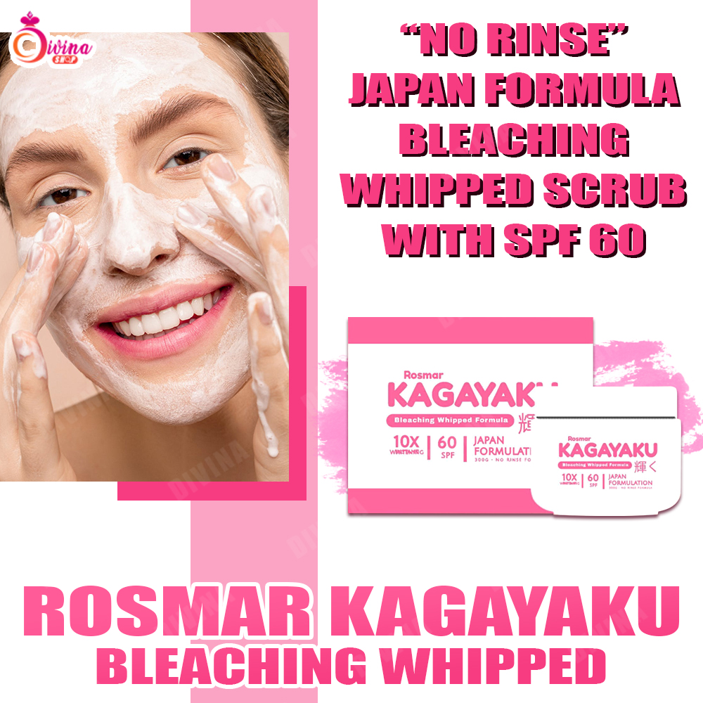 Rosmar Kagayaku Bleaching Whipped Formula 300ml, 10x Whitening, with SPF 60, Japan Formulation