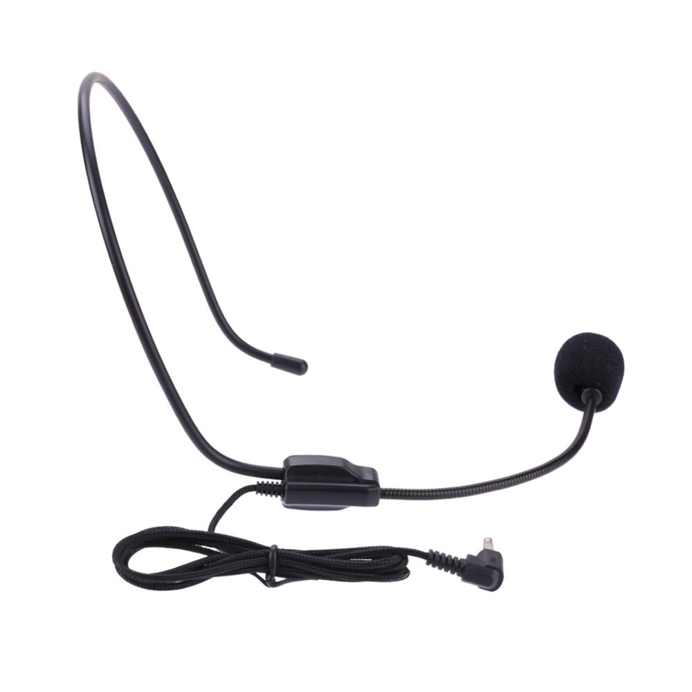 3.5mm Plug Guide Lecture Speech Headset Mic Voice Amplifiers Portable Guide Lecture Speech Microphone Lightweight Over Head for Teaching Meeting