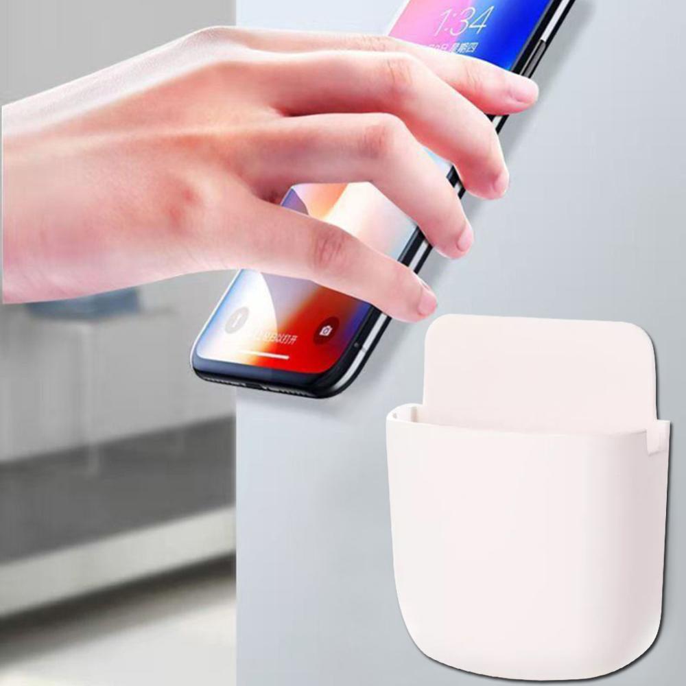 Wall Mounted Organizer Storage Box TV Remote Control Mobile Phone Holder