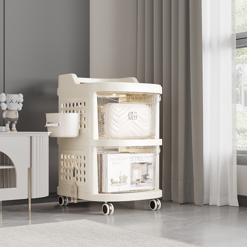 NFA Household trolley, multifunctional shelf, snack cabinet, bedside shelf, movable bathroom, toilet storage shelf