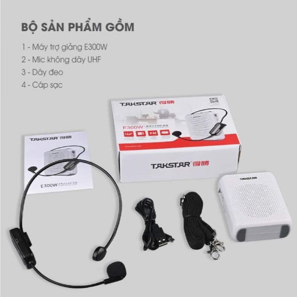 Loa trợ giảng không dây UHF Takstar E300W