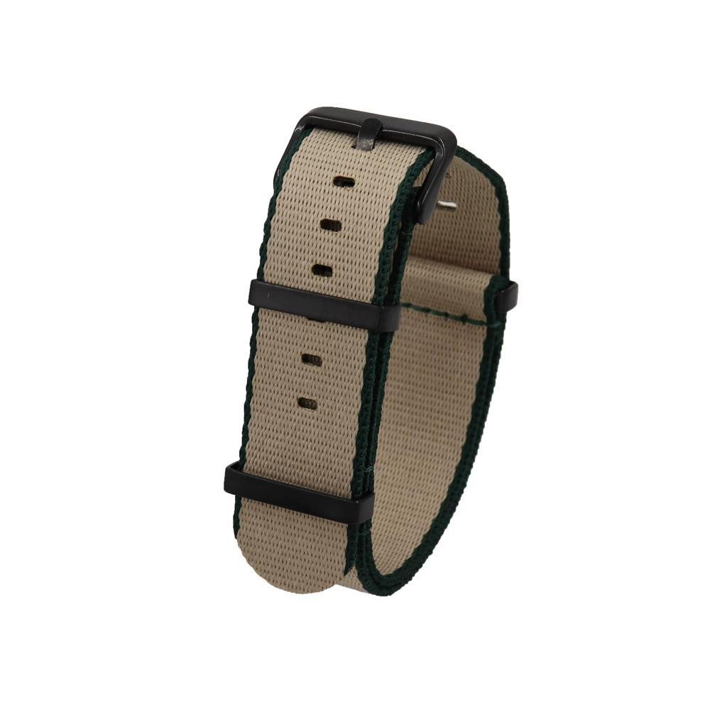 Thickened colorful edge nylon canvas watch strap with waterproof and sweatproof universal watch strap for men and women 20mm 22MM in stock
