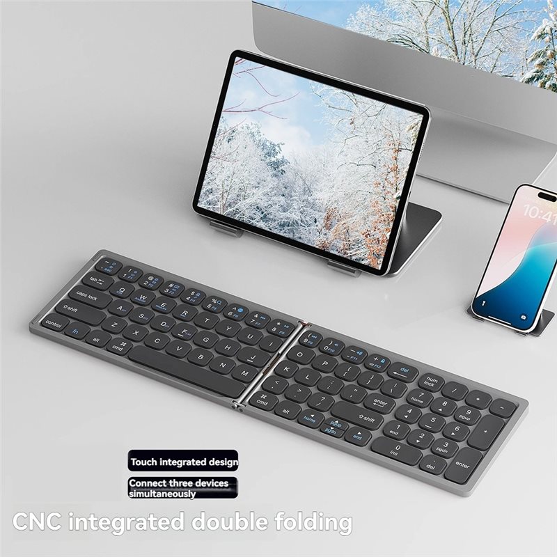 Full-Key Folding CNC Integration Keyboard, Portable Digital Touchpad ...