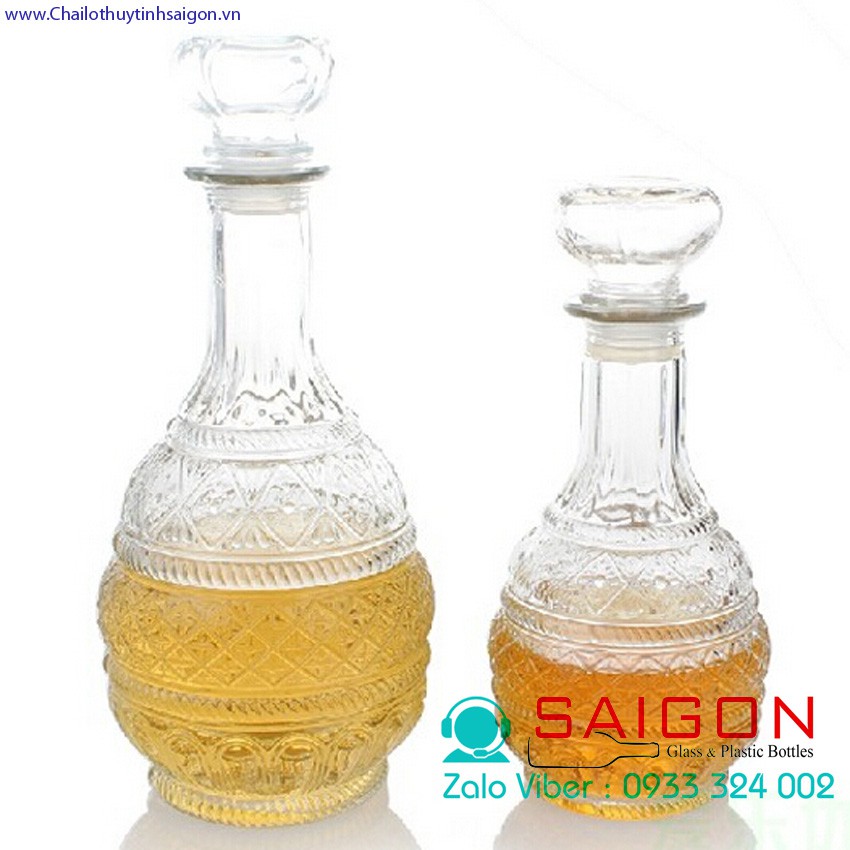 [ Rẻ Vô Địch ] Bình Thủy Tinh ngâm Ruou 750ml Sang Trọng