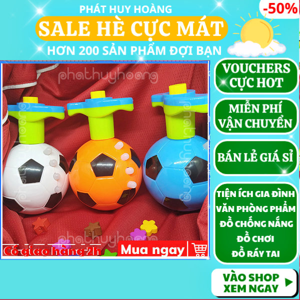 Con quay quả bóng có đèn nhạc mẫu mới ✓ bóng quay vui nhộn ✓ con quay ✓ đồ chơi bóng xoay ✓ Phát Huy Hoàng