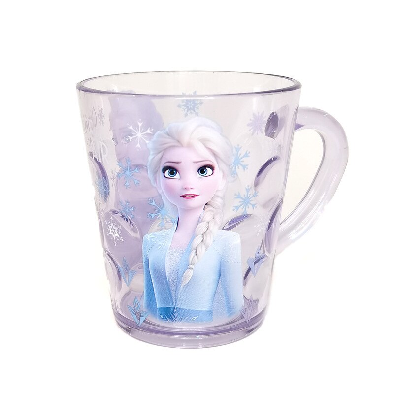 Disney Princess Cups Frozen 2 Elsa Mickey Mouse Milk Cup AS Crystal Cup  Kids Toothglass Cartoon Pixar Mermaid Minnie Mouse Cup