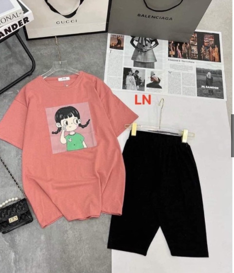 Sét áo em bé tết tóc +quần legging LN11