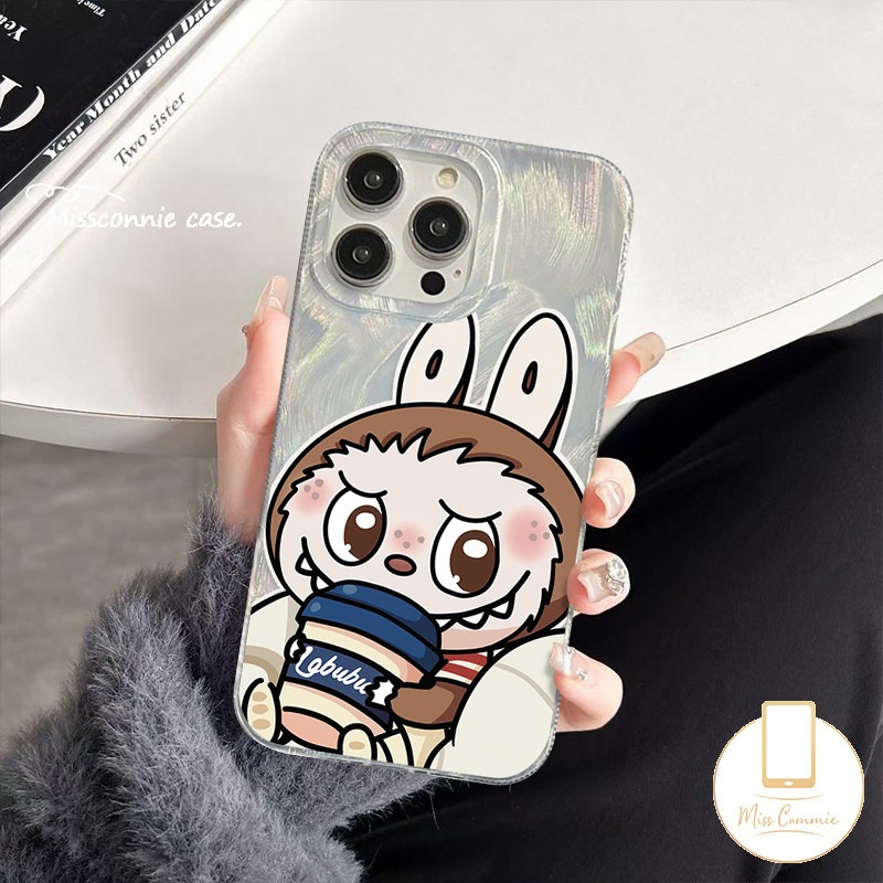 Pop Mart Labubu A Cute And Popular Brand Compatible For Oppo A18 A57 A16s A38 A78 A17 A15 A53 A12 A58 A54 A95 A76 A16 A5 A7 A74 A92 A77 A96 A33 A17K A31 A16 A9F A3s A5 A16 A3 Feather Yarn Smooth Card Cover. 