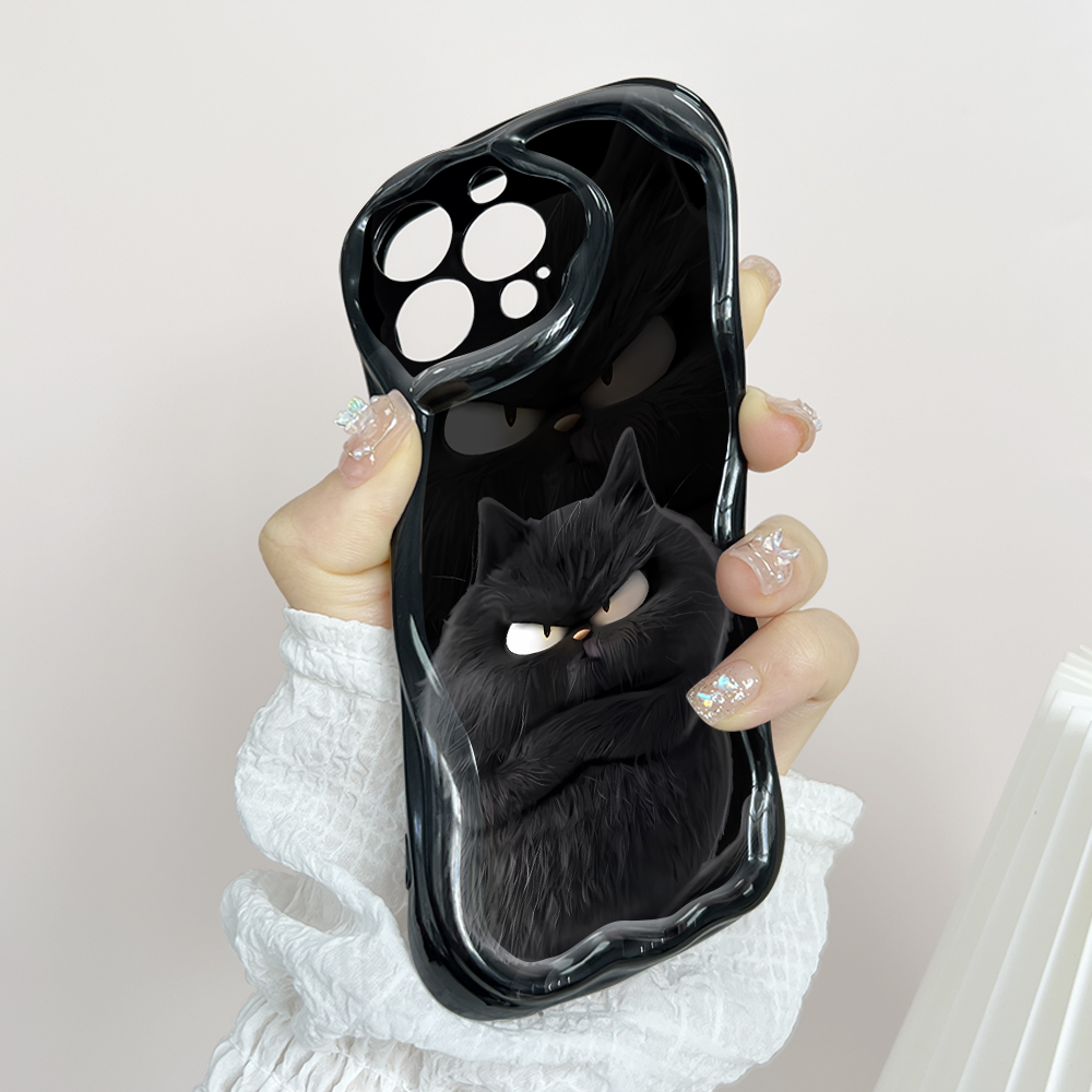 Hontinga for Redmi 13C Xiaomi Poco C65 Back Cover Cute Print Phone Case Texture Wavy Edge Soft Mobile Cover. 