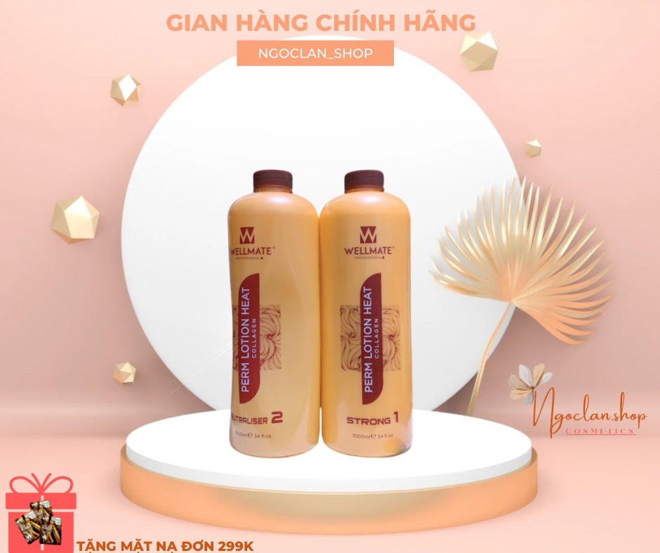 (Nguyên Cặp) thuốc uốn nóng hoa sứ wellmate