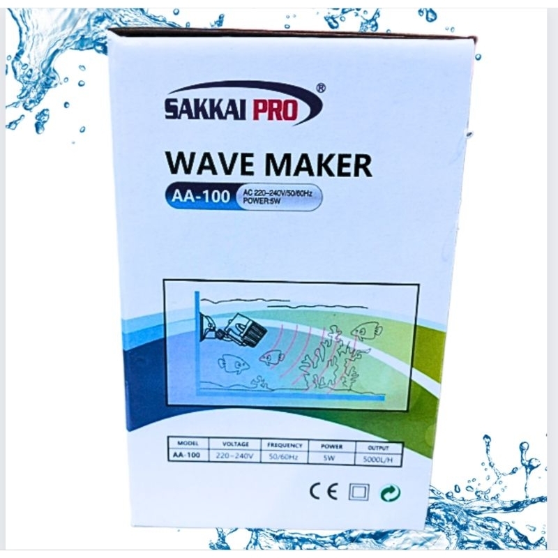 WAVE MAKER SAKKAI PRO AA 100 Mesin Pembuat Arus Ombak Air Aquarium