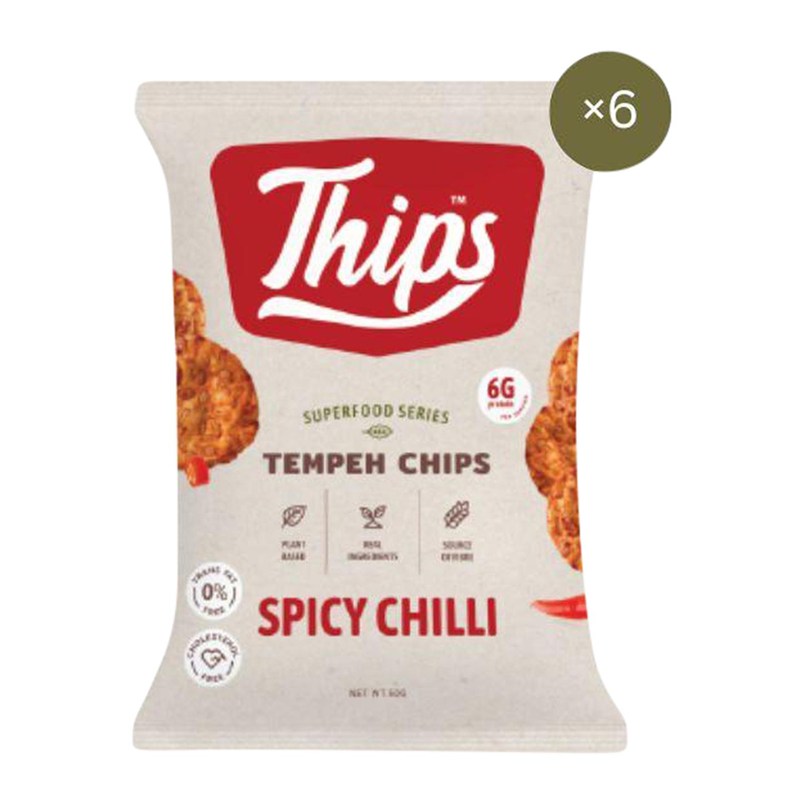 Thips Spicy Chilli Tempeh Chips MultiPack (50G X 6) Lazada Singapore