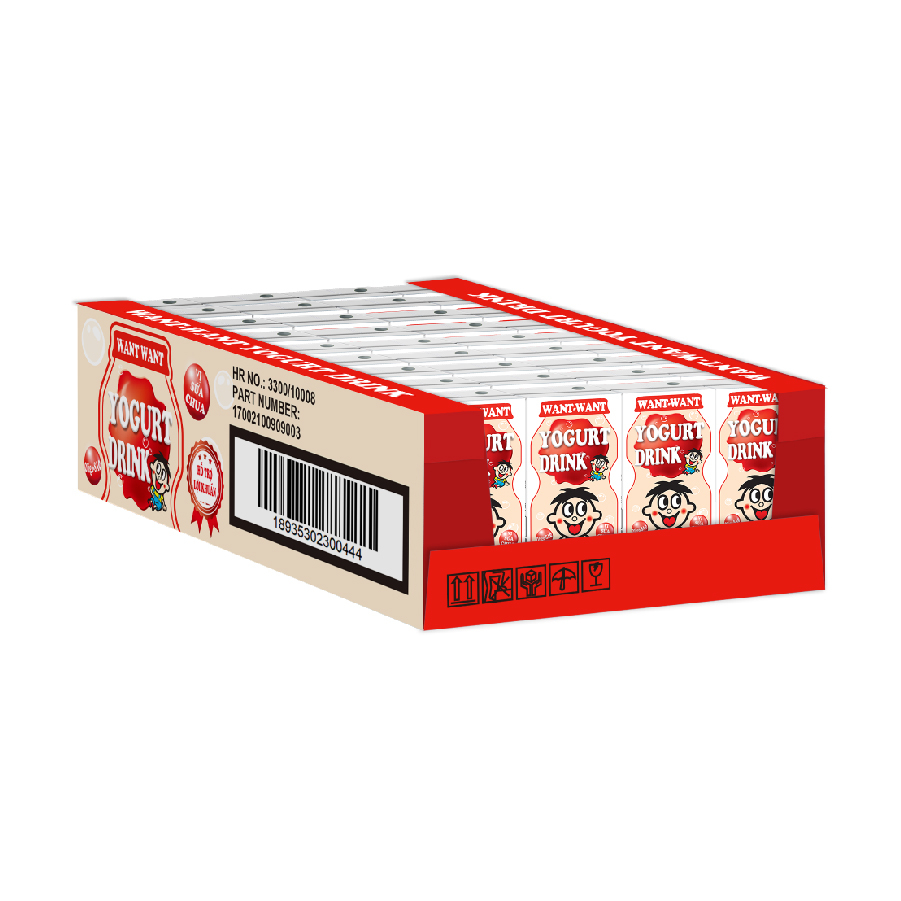 Sữa chua uống Opao 1 lốc 4 hộp 125ml - hỗ trợ lợi khuẩn cho người lớn và trẻ nhỏ- vị dâu, tự nhiên, sữa chua
