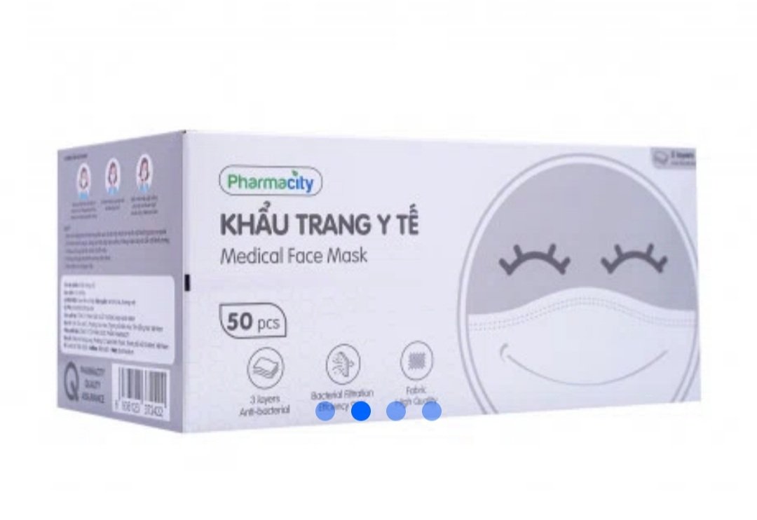 Khẩu trang y tế 3 lớp (50 cái/hộp)