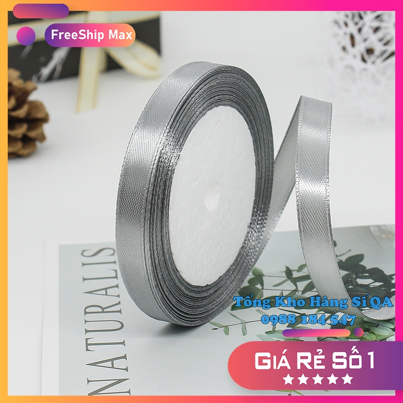 (Sỉ cuộn 22 mét) Ruy băng lụa satin bản rộng 1cm