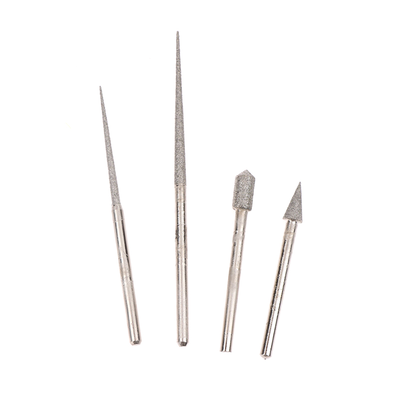 3MM Shank Diamond Grinding Head Grinding Needle Bit Burr Mini Drill For ...