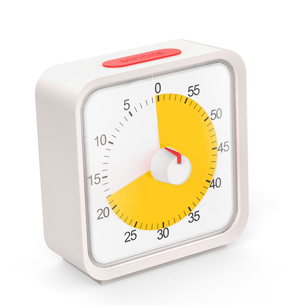 Pomodoro Timer for Kitchen, Time Management Study Classroom Timer, 60-Minute Visual Timer with Silent Operation