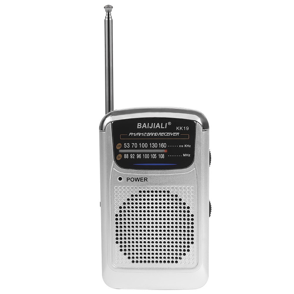 SW/AM/FM Radio Portable Pocket Emergency Radio LCD Display Dual Band Digital Radio World Receiver with Speaker Battery Operated