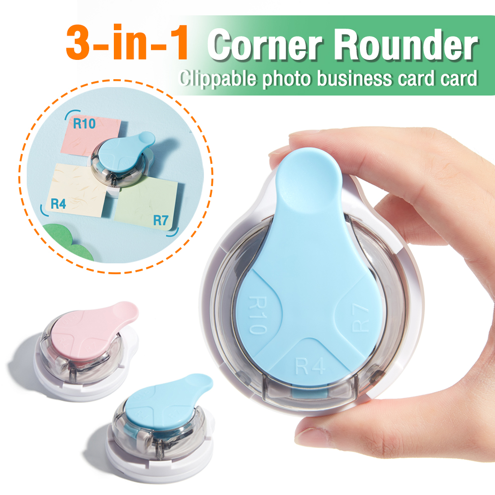 【LuxeGlow】3 In 1 R4 R7 R10 Plastic Punching Machine DIY Card Paper Hole ...