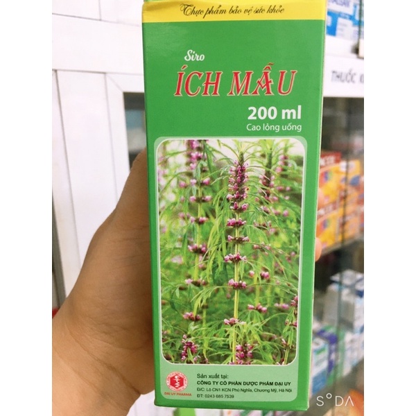 SIRO CAO ÍCH MẪU CHAI 200ML ĐẠI UY