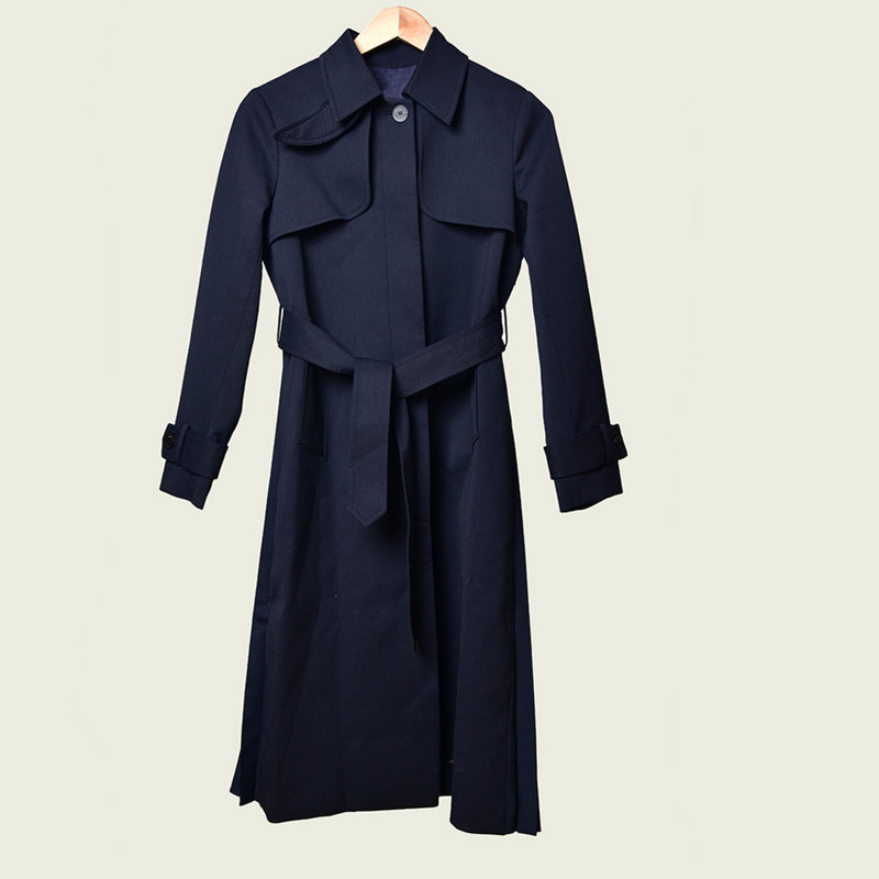 women's pleated trench coat