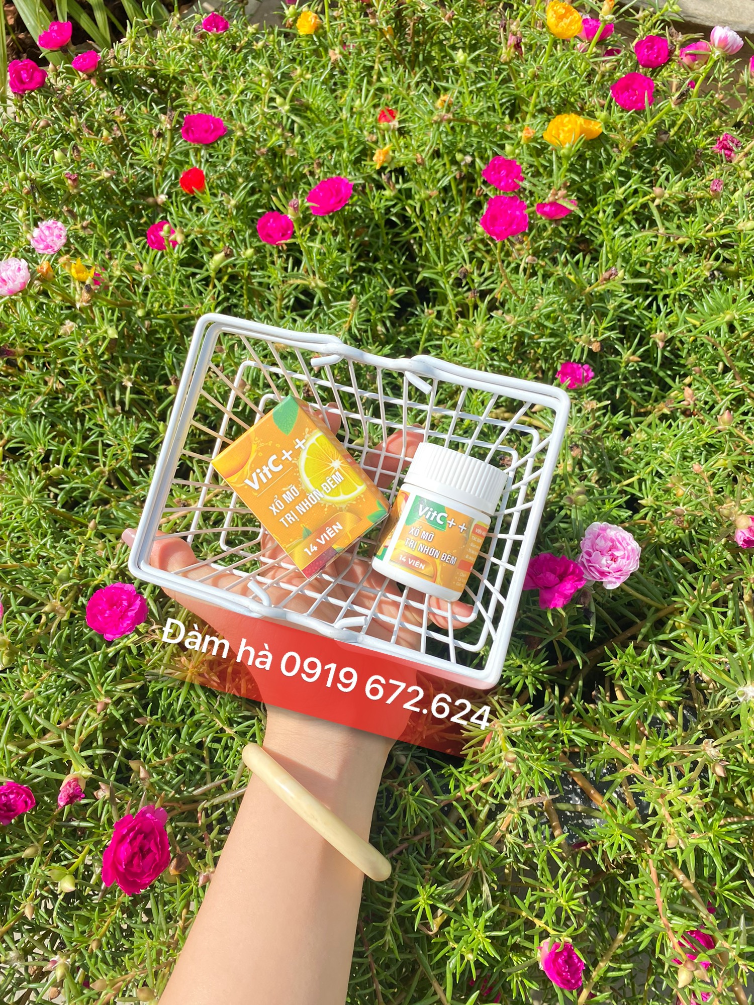 Viên xổ mỡ ban đêm Vit c Vic kẹo dứa - xổ mỡ nhờn đêm