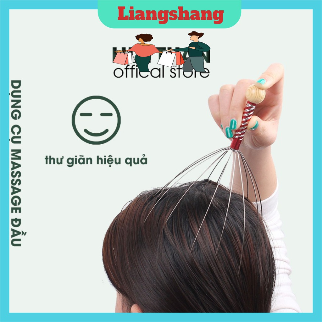 Massage đầu🍁FREESHIP🍁cây mát xa đầu thư giãn thông minh