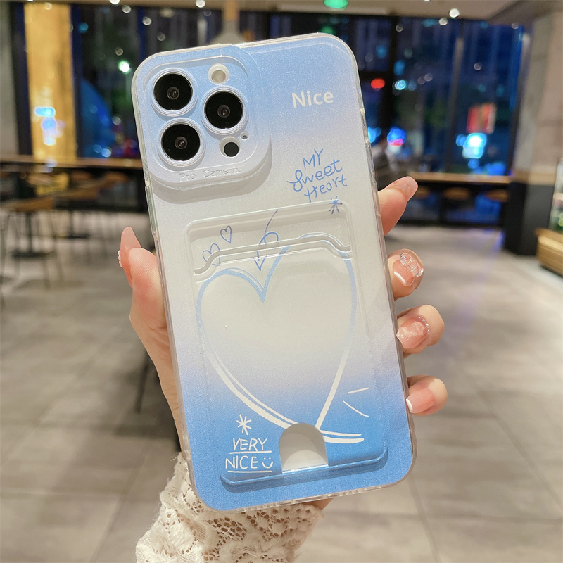Phone cover iphone 16 Back case Card Holder Wallet Be LoveTransparent Soft Case For iphone 16Pro max Phone cases.