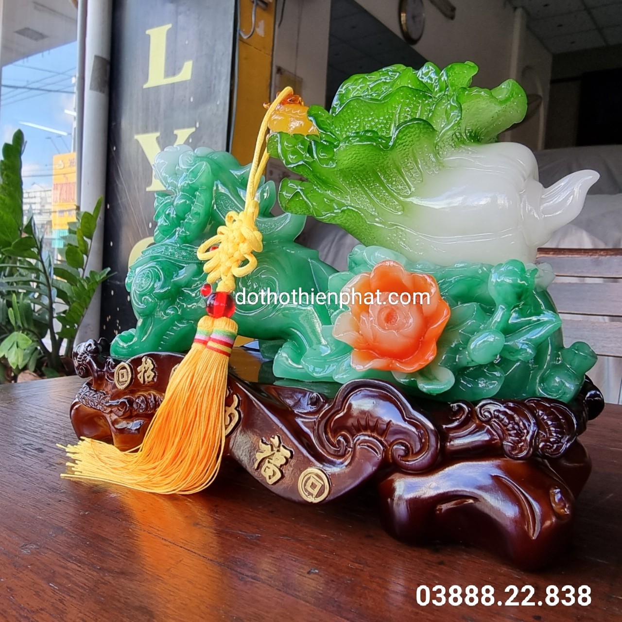 Tỳ hưu kéo bắp cải phong thủy