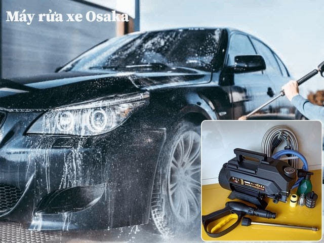 Máy rửa xe công xuất lớn máy bơm rửa xe osaka mate 2400w máy rửa oto xe máy,chuẩn gara máy xịt rửa áp lực cao công nghệ mới có thể chỉnh áp tiết kiệm điện bh 12 tháng"