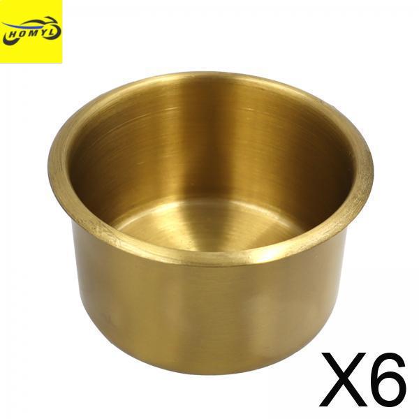 Homyl 6 cốc nước kính đậy phần học, mạ vàng 9×5.5cm kích thước 9×5.5cm.