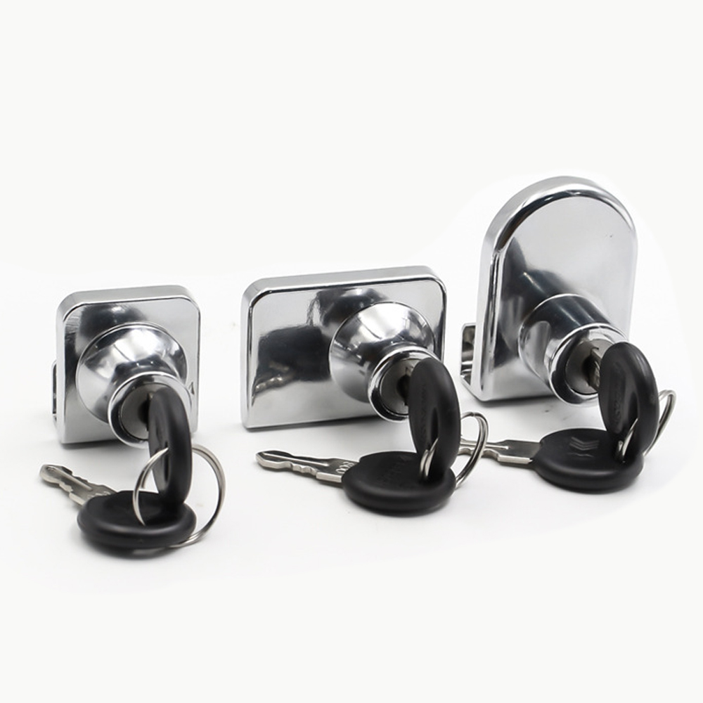 Silver/black Glass Cabinet Door Lock Zinc Alloy Mobile Phone Counter ...