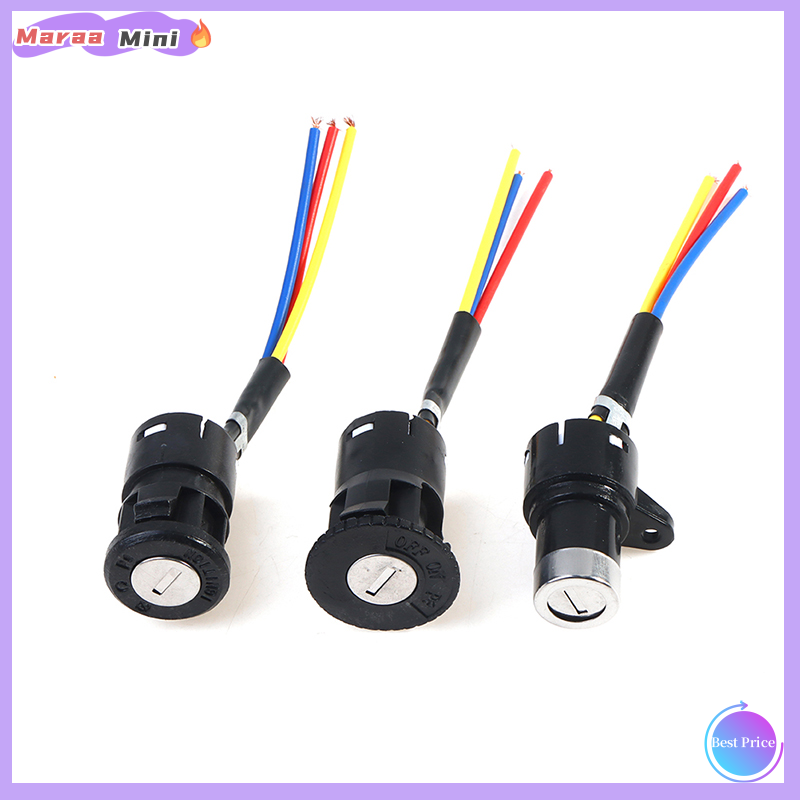 Maraa Universal Ignition Switch Key Power Lock For Electric Bicycle Electric Scooter