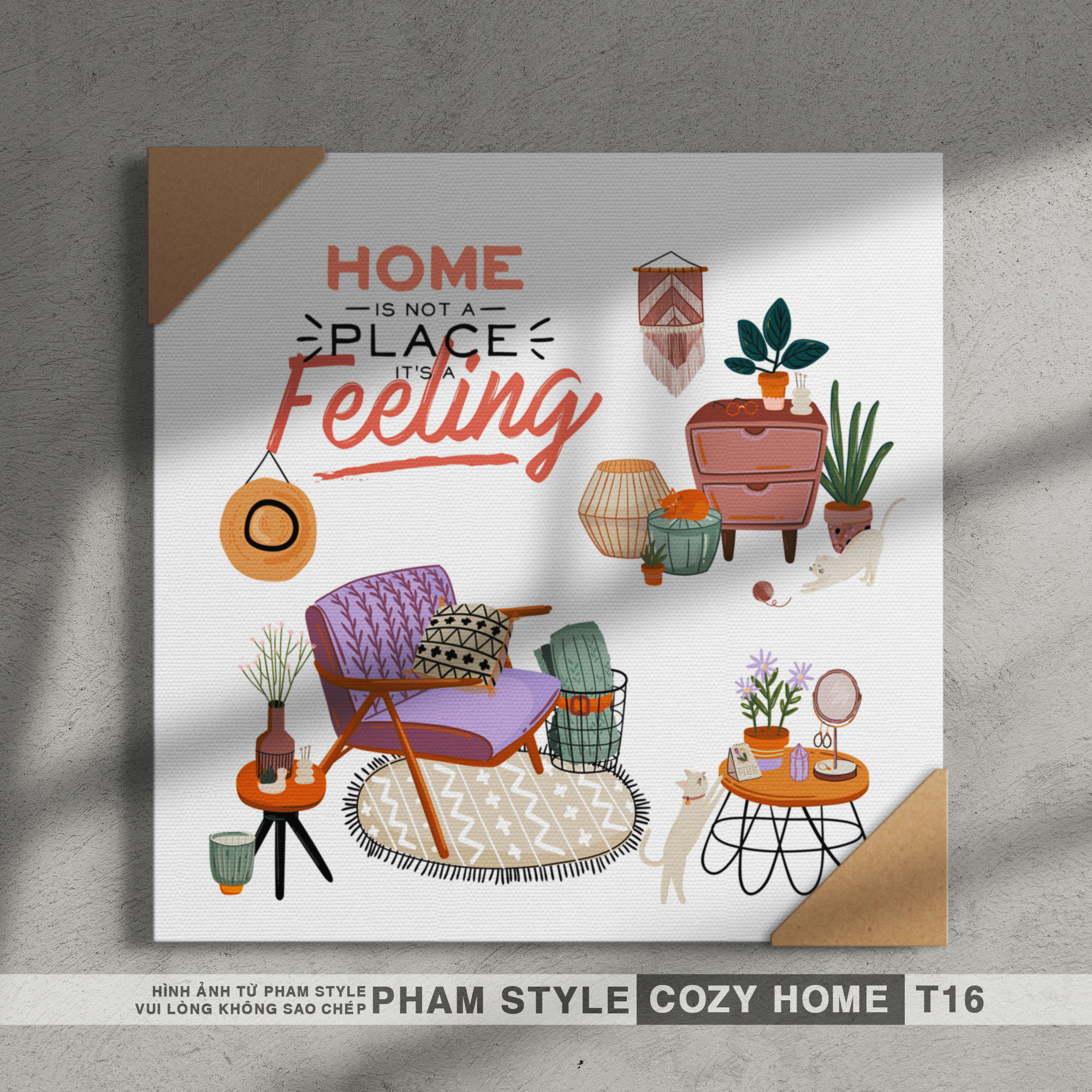 Tranh Canvas Treo Tường COZY HOME (No1-20)
