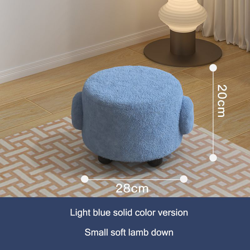 Small round stool Sitting room tea table stool Shoe changing stool Children's stool Bench, stool, floor chair A small chair, a low stool