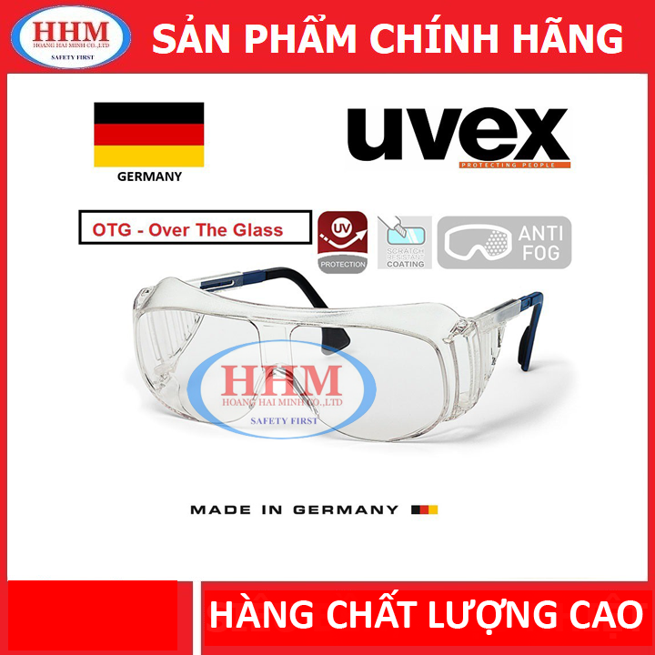 Kính bảo hộ Uvex9161-005 màu trắng
