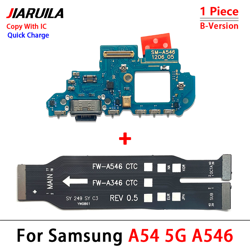 %E3%80%90EcoDealsq%E3%80%91NEW%20Tested%20USB%20Charging%20Port%20Board%20Connector%20Parts%20+%20Main%20Motherboard%20Flex%20Cable%20For%20Samsung%20A22%20A24%20A32%204G%20A33%20A34%20A53%20A54%205G%20-%20Image%204