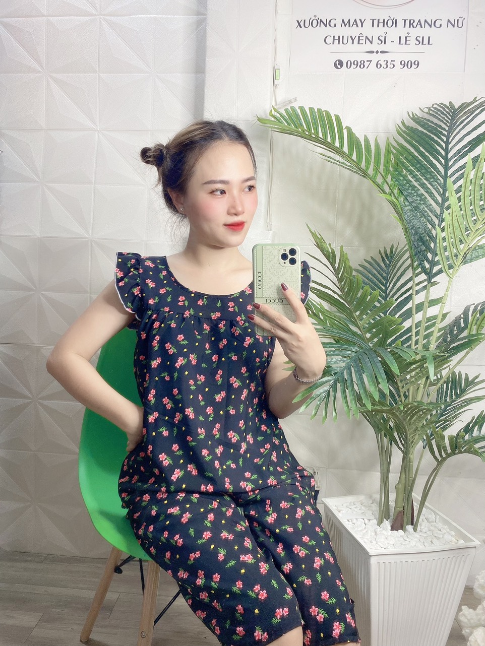 ĐỒ BỘ LỬNG HOA DỄ THƯƠNG  CÓ SIZE 40-75KG - LUA35